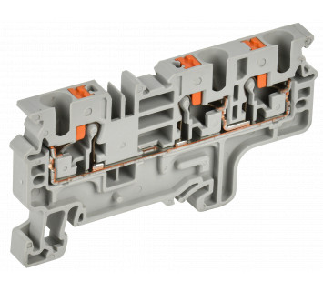 Колодка клеммная CP-MC 3 вывода 4мм2 серая IEK