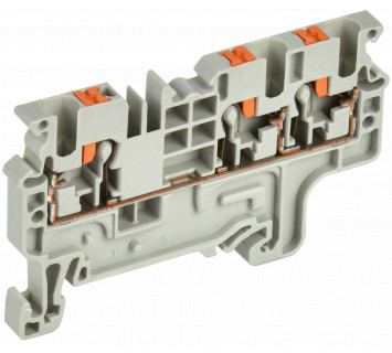 Колодка клеммная CP-MC 3 вывода 2,5мм2 серая IEK