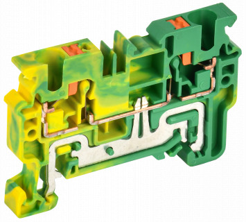 Колодка клеммная CP-PEN заземляющая 4мм2 желто-зеленая IEK