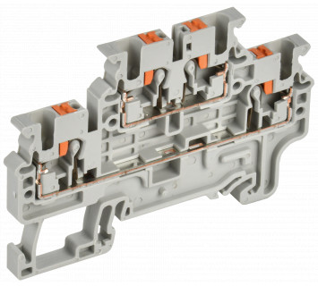 Колодка клеммная CP-ML двухуровневая 2,5мм2 серая IEK
