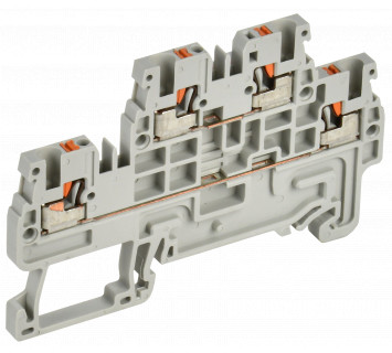 Колодка клеммная CP-ML двухуровневая 1,5мм2 серая IEK