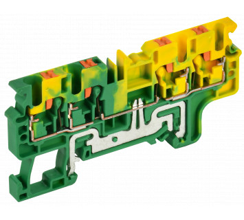 Колодка клеммная CP-MC-PEN заземляющая 4 вывода 2,5мм2 желто-зеленая IEK