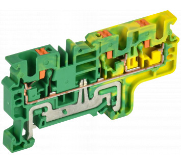 Колодка клеммная CP-MC-PEN заземляющая 3 вывода 4мм2 желто-зеленая IEK