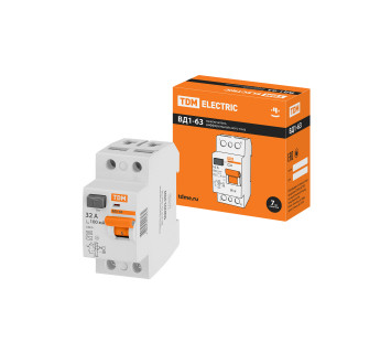УЗО ВД1-63 2Р 32А 100мА TDM
