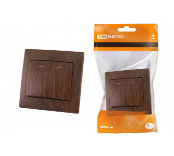 Выключатель 2 кл. с подсветкой 10А 