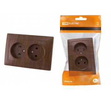 Розетка двойная 2П 10А 250В 
