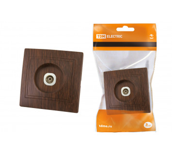 Розетка телевизионная простая (0-2400МГц, 